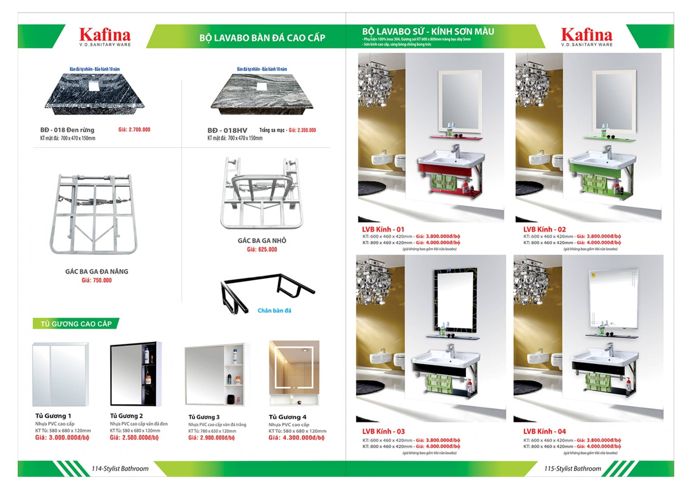 Thiết bị vệ sinh KAFINA Catalogue và Bảng giá mới nhất /Page 57